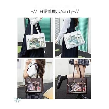 Amazon | [Auyyhui] 痛バッグ トートバッグ 蝶結び デコバッグ